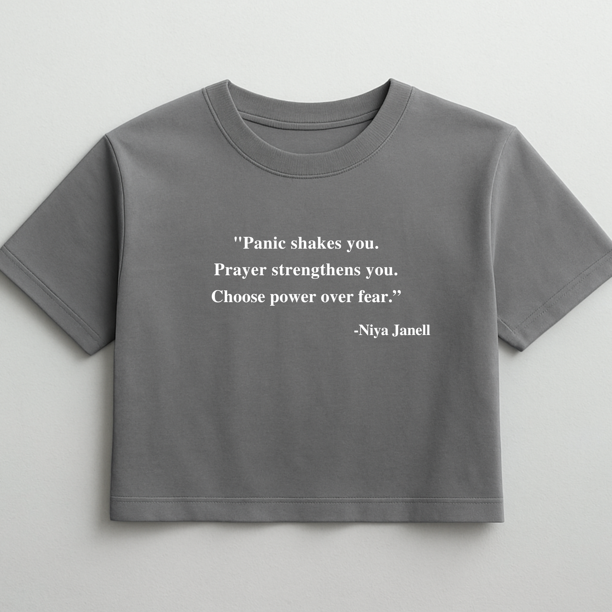 YOUR WORDS, YOUR CROPPED TEE
