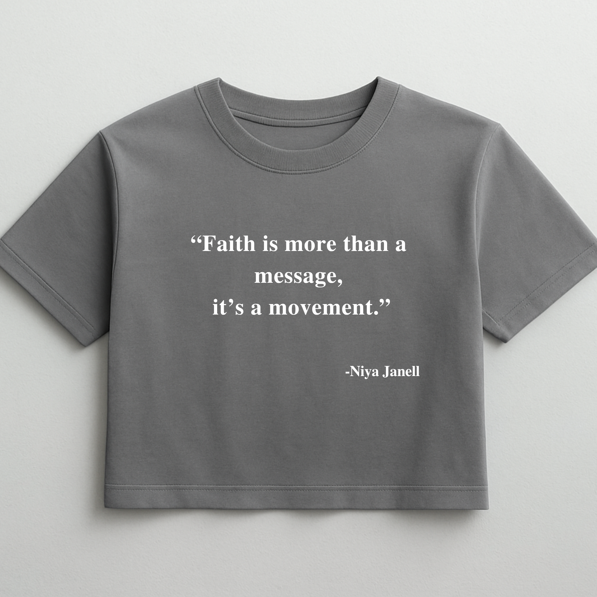 YOUR WORDS, YOUR CROPPED TEE
