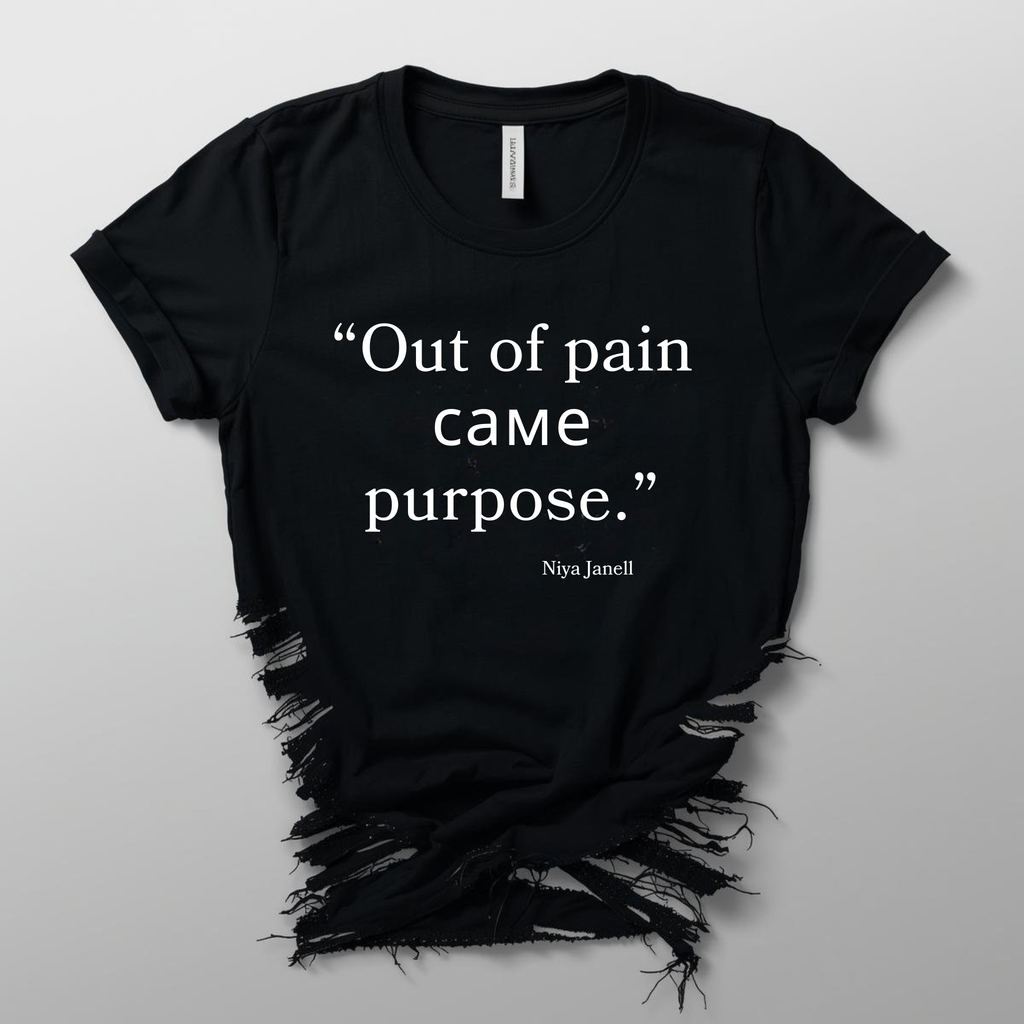 DISTRESSED YOUR WORDS, YOUR TEE