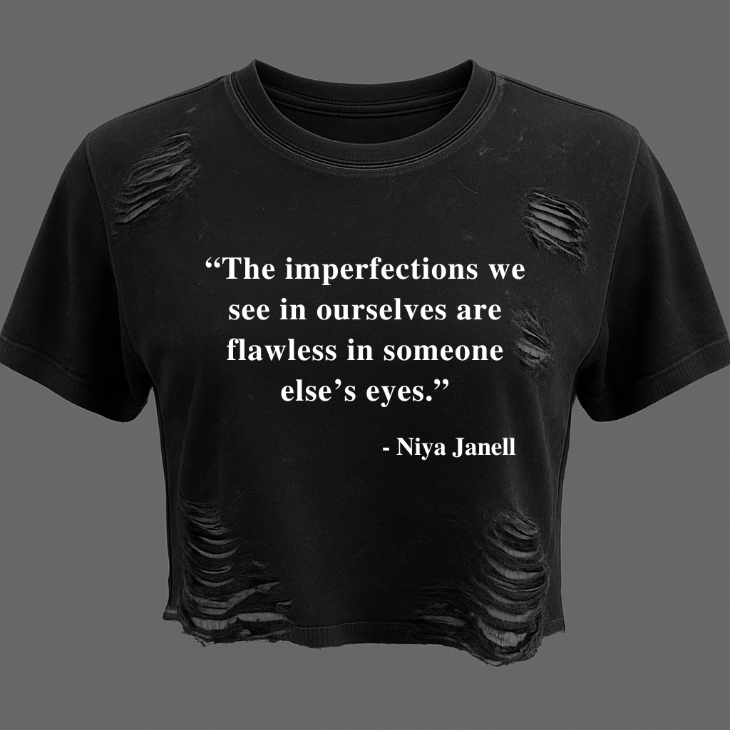 DISTRESSED YOUR WORDS, YOUR CROPPED TEE – WHICH QUOTE SPEAKS TO YOU?