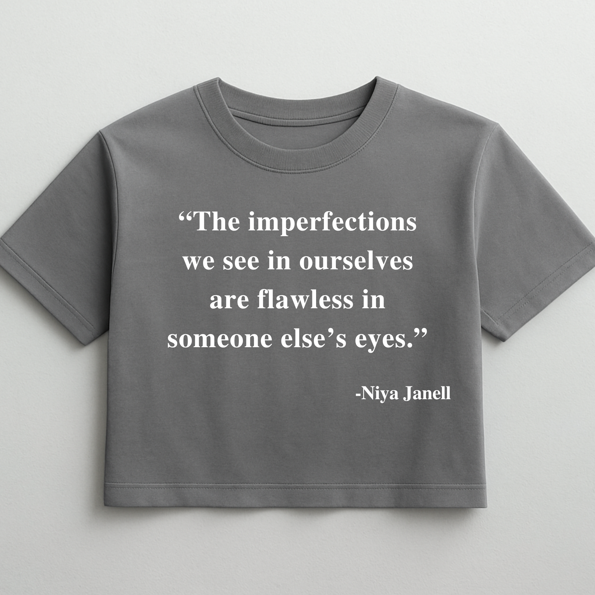 YOUR WORDS, YOUR CROPPED TEE