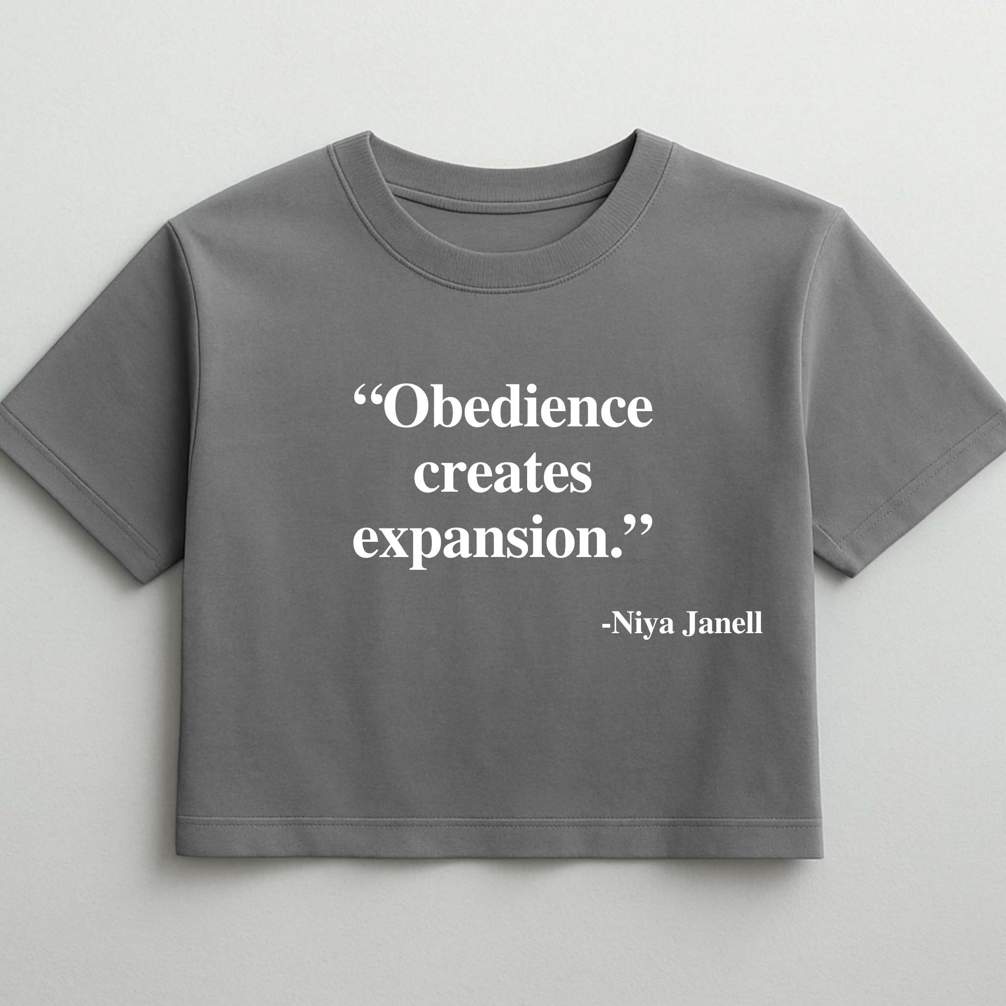 YOUR WORDS, YOUR CROPPED TEE