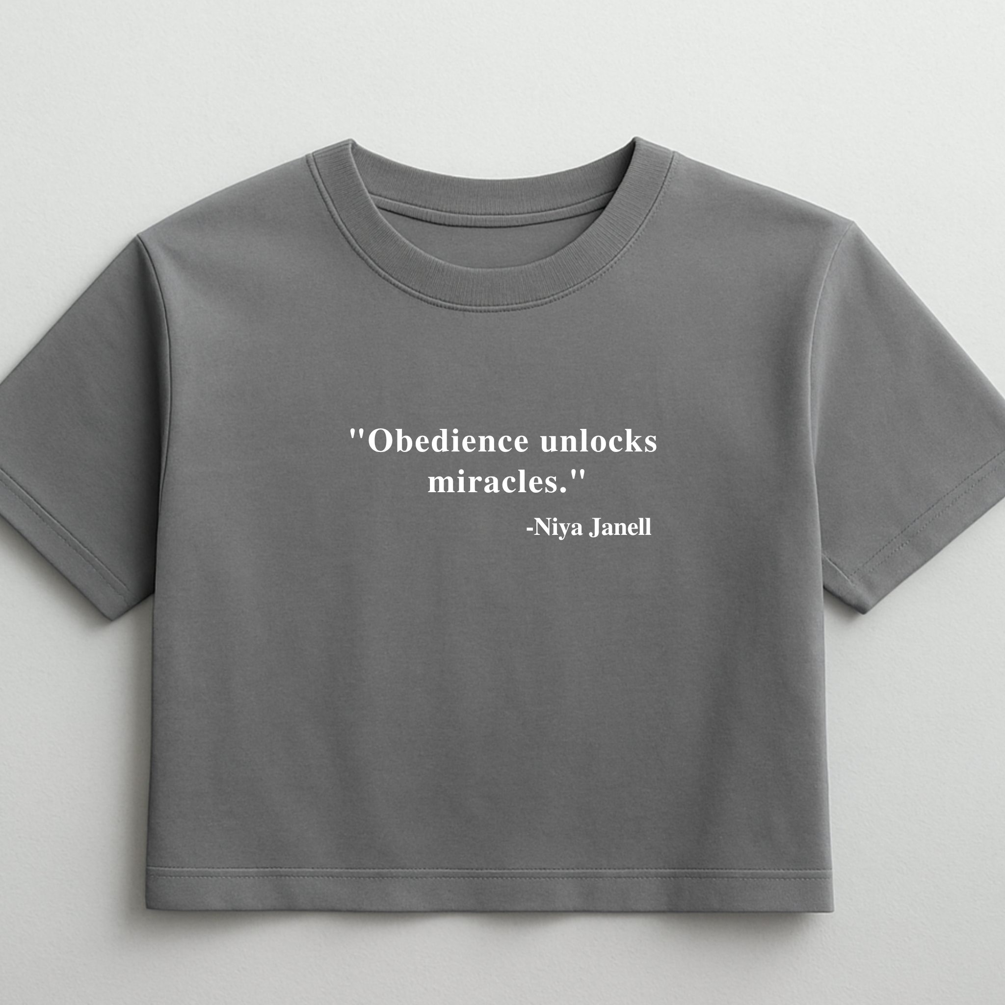 YOUR WORDS, YOUR CROPPED TEE