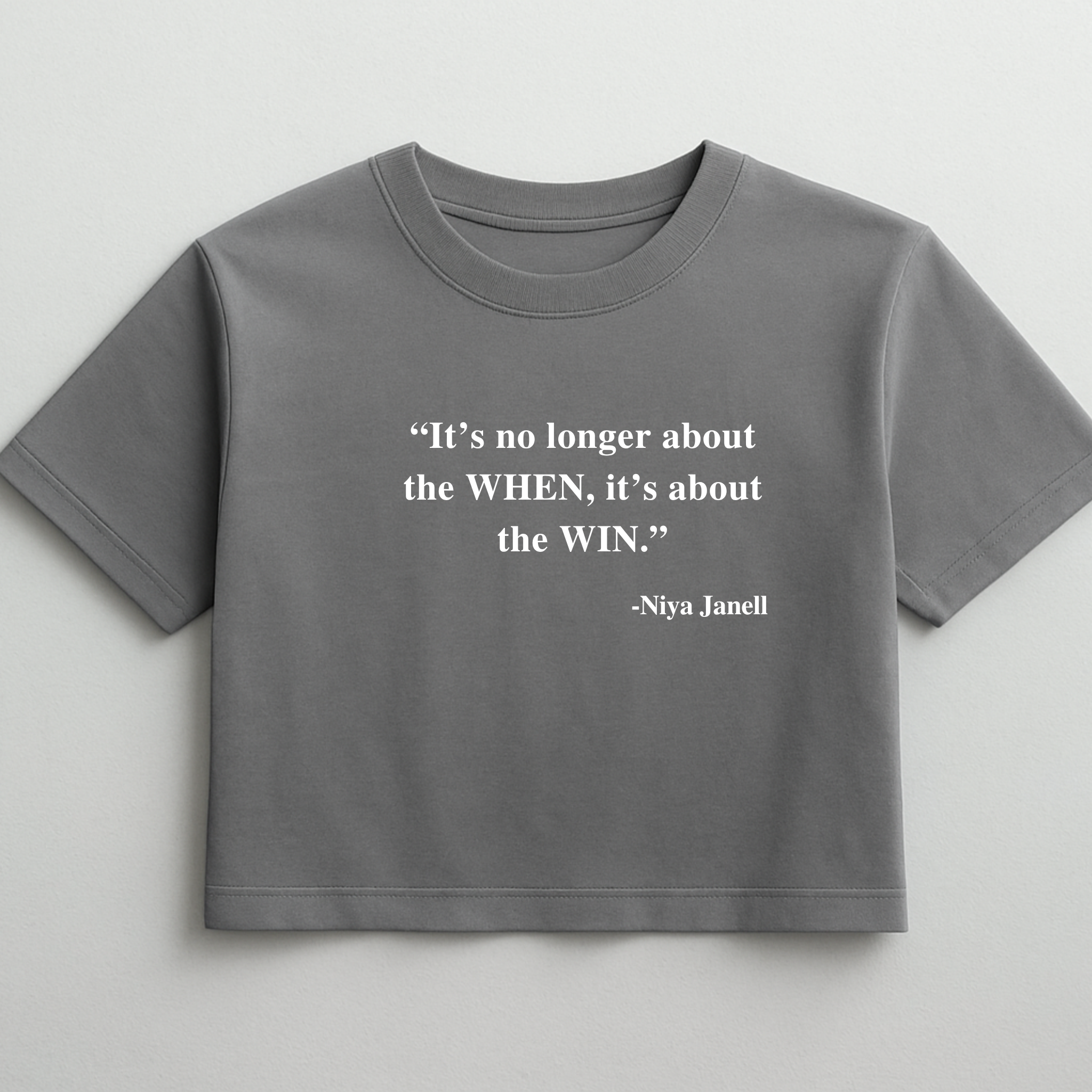 YOUR WORDS, YOUR CROPPED TEE
